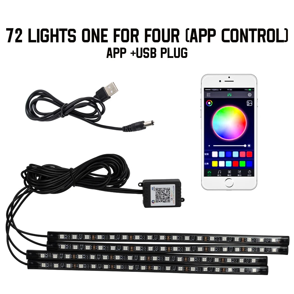 Altora Spectrum Footwell Ambient Light Kit – RGB APP Control