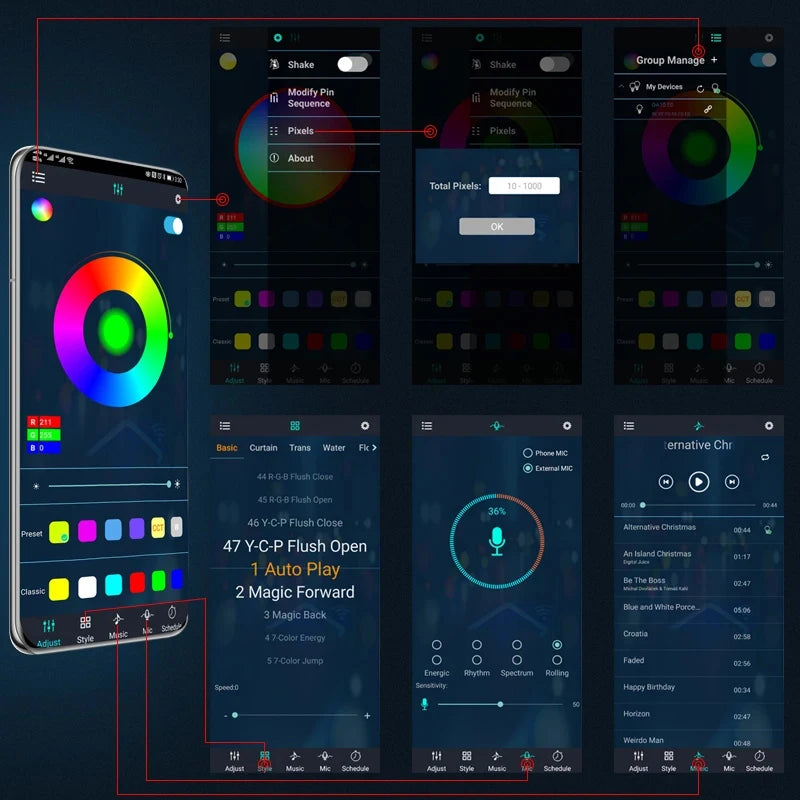 Altora Signature RGB Underglow Light Bar Kit – Dynamic APP Control (12V Universal)