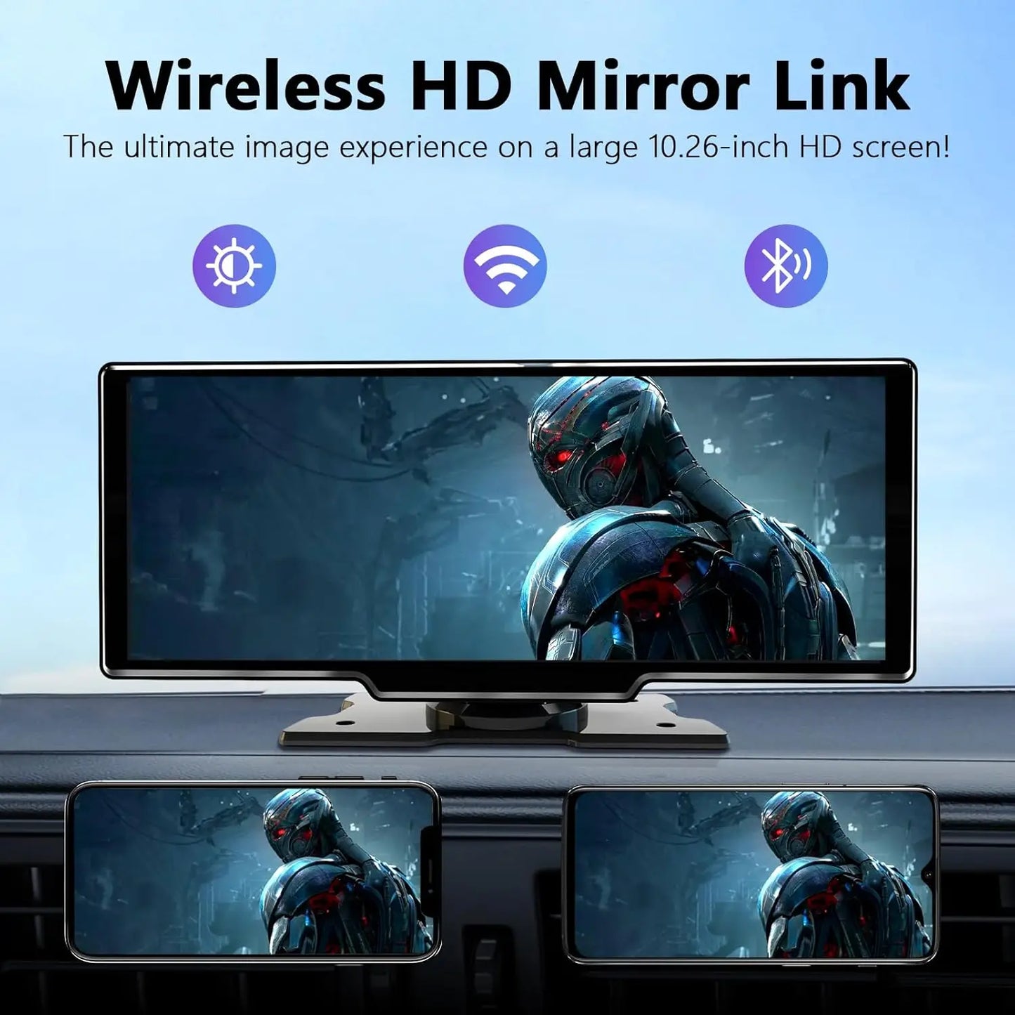 Altora Signature SmartDisplay 10.26″ — Universal Wireless CarPlay & Android Hub