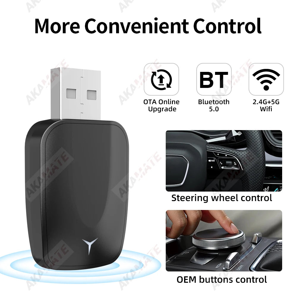 Altora Galaxy SmartLink Mini — 2-in-1 Wireless CarPlay & Android Auto Adapter