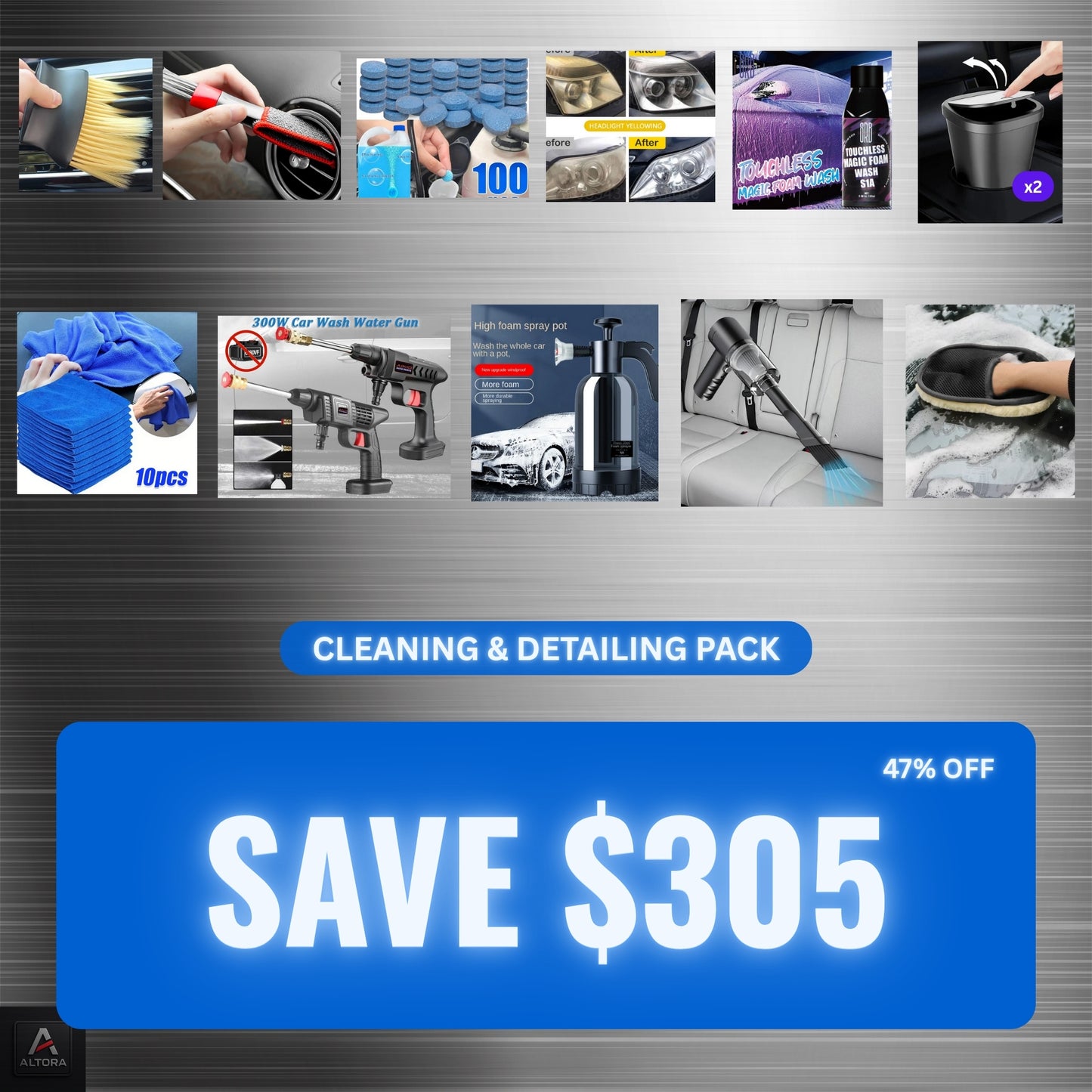 🔵 ALTORA CLEANING & DETAILING PACK