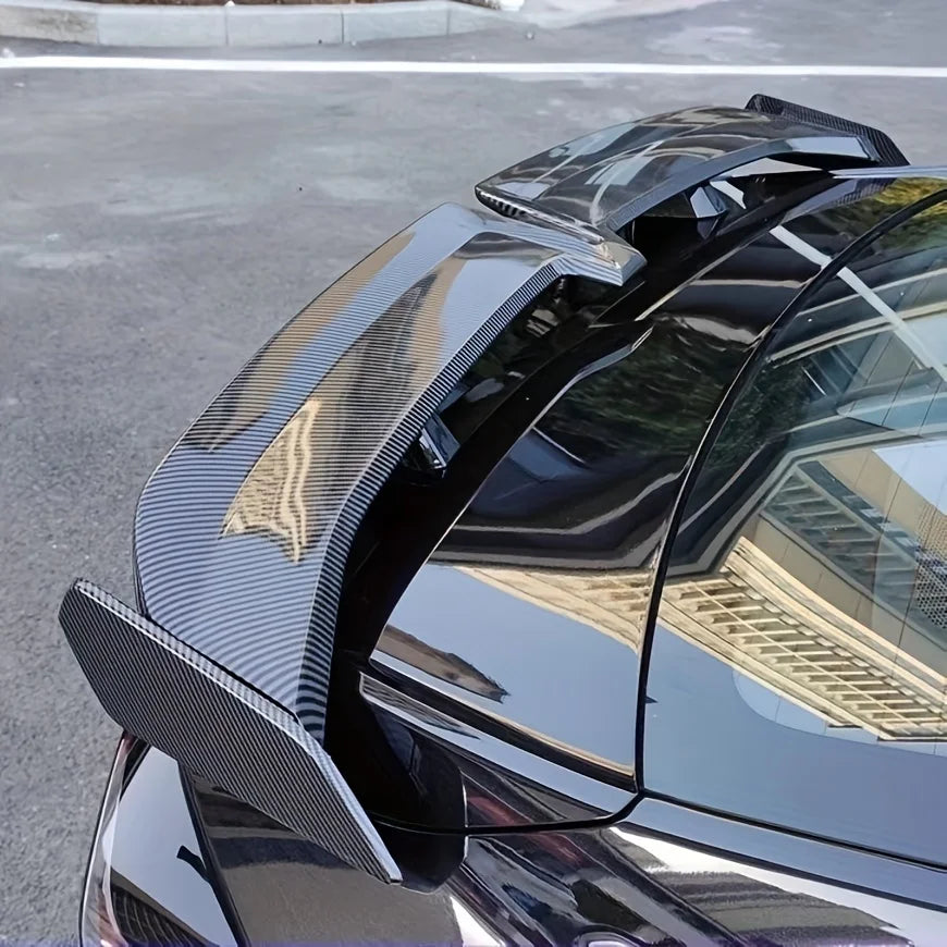 Altora VortexFlow Carbon Spoiler – Universal Carbon-Fiber Style Rear Wing (No-Drill Install)