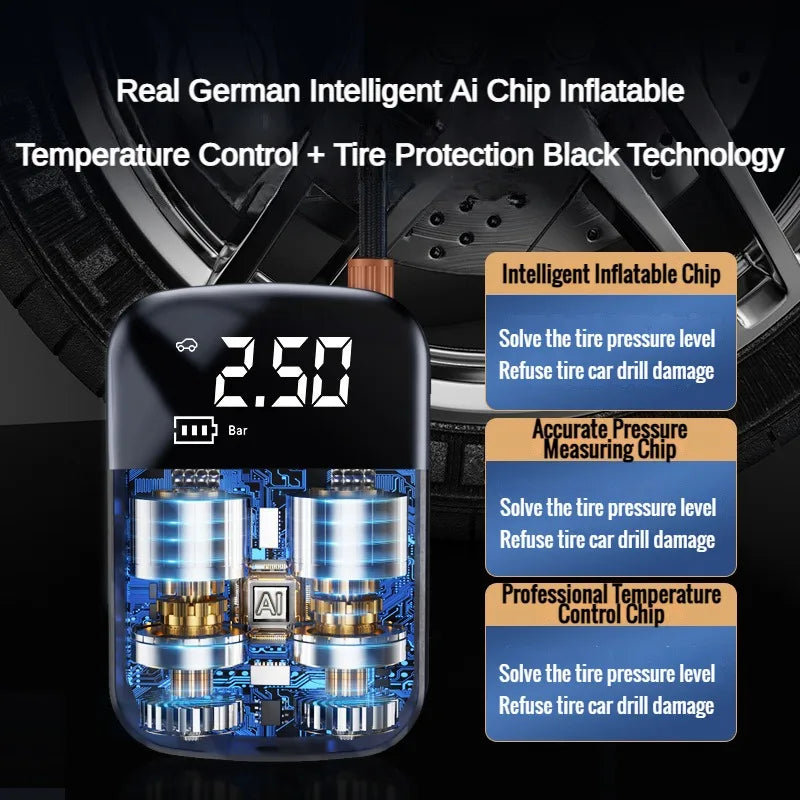 Altora Vortex AirPro 150 – Portable 12V Smart Tire Inflator (150PSI)