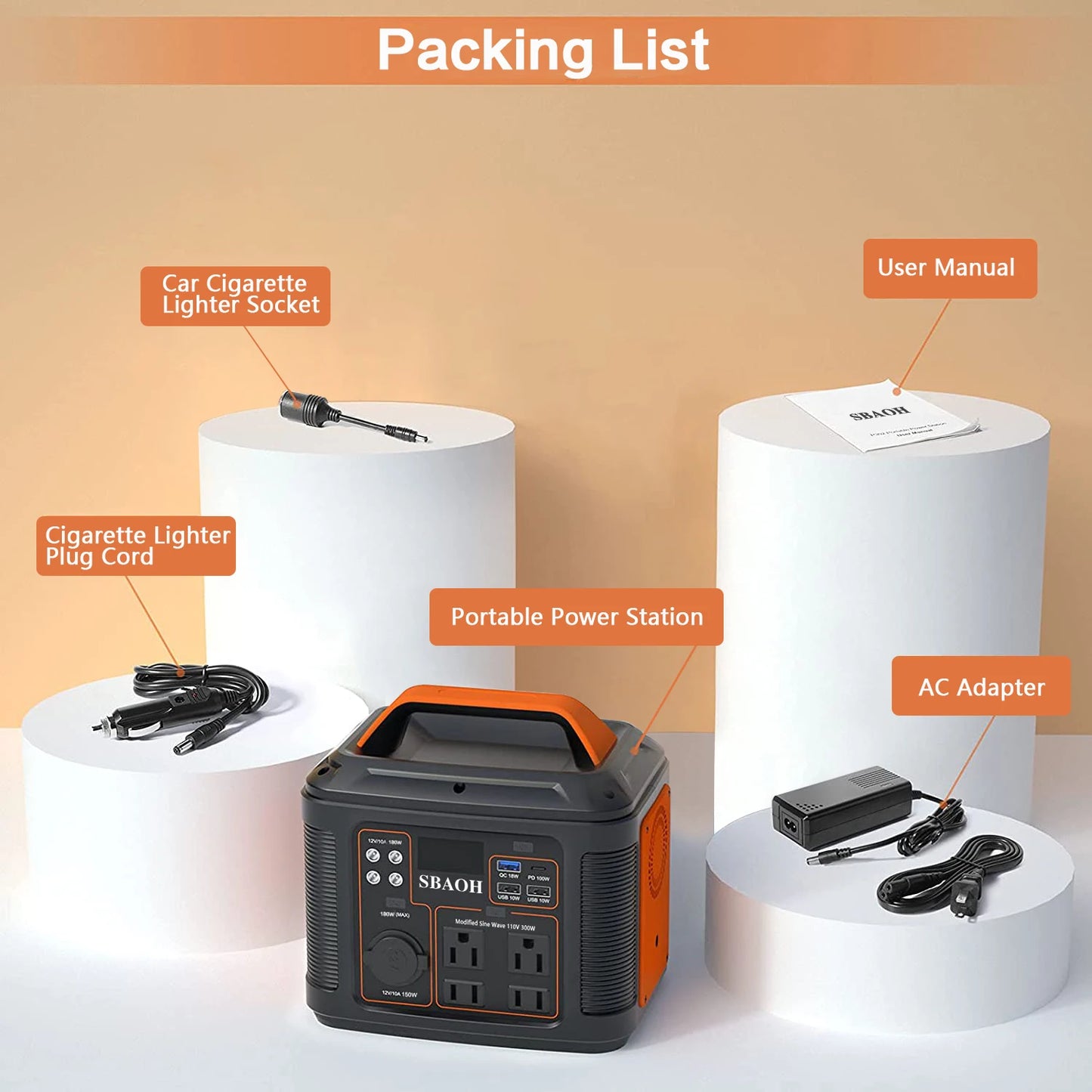 Altora VoltHub 300 — Portable Power Station (296Wh / 300W)