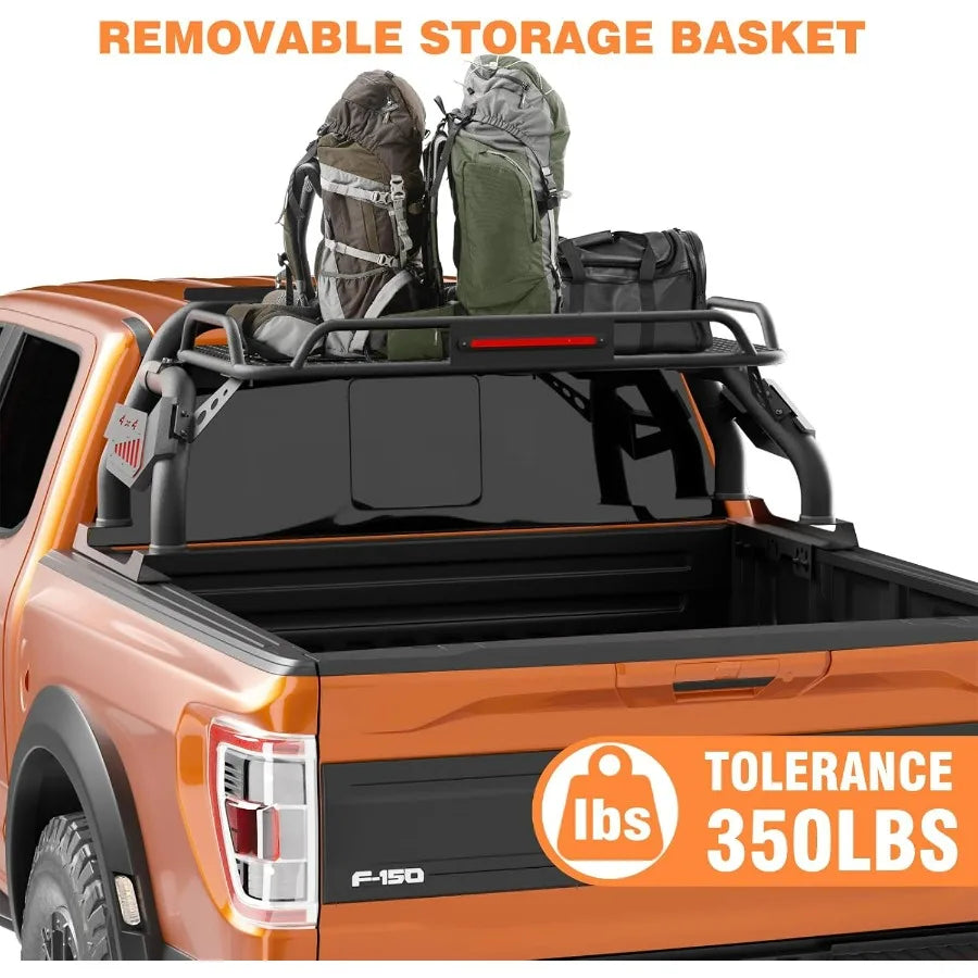 ALTORA Vortex Chase Rack Pro (Universal Adjustable Truck Roll Bar + Cargo Basket)