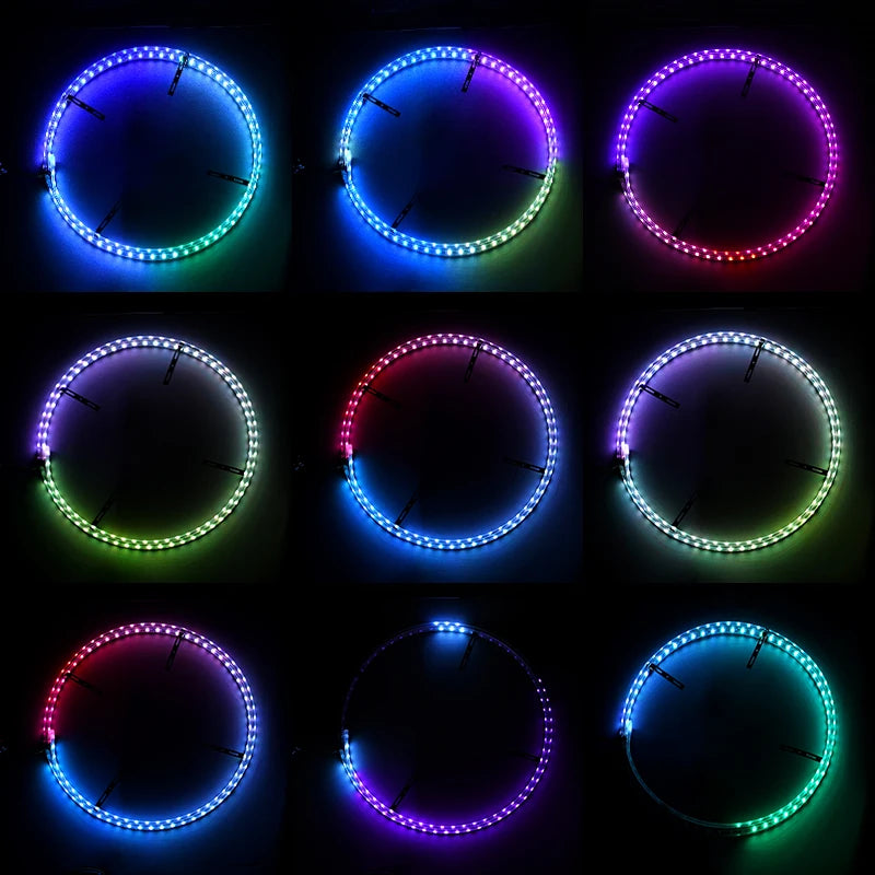 ALTORA “WHEEL RING DOMINATOR KIT” – 4-Piece RGB LED Hub & Rim Lighting System
