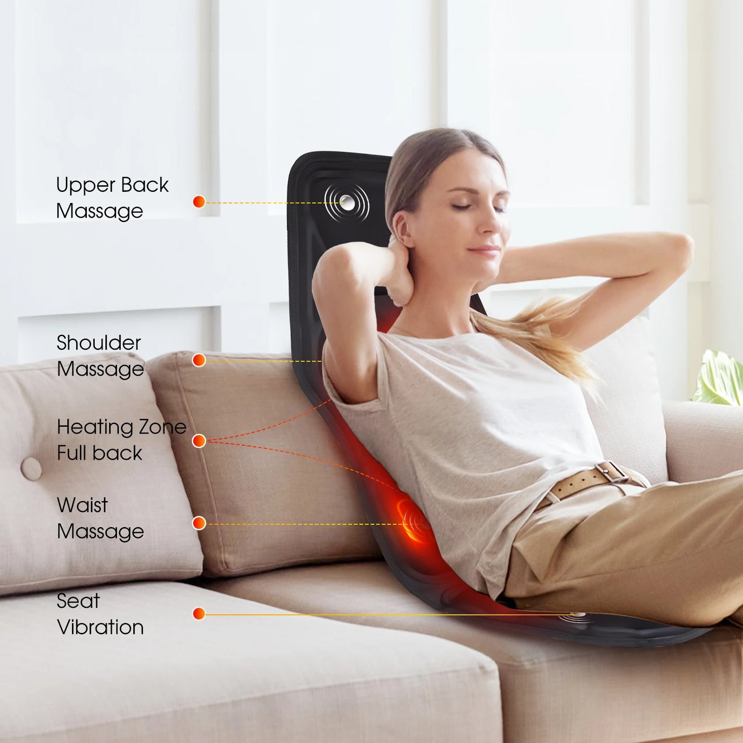 Altora VibeTherm™ Smart Heated Massage Pad – Back & Waist Relaxation System