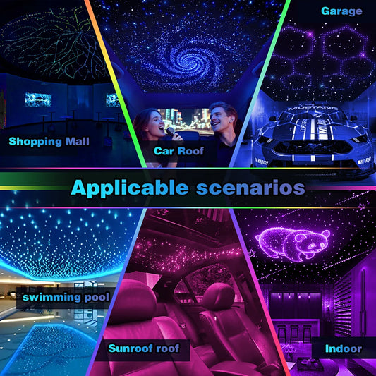 Altora Galaxy Skylight Pro — 16W Fiber Optic Star Ceiling Kit