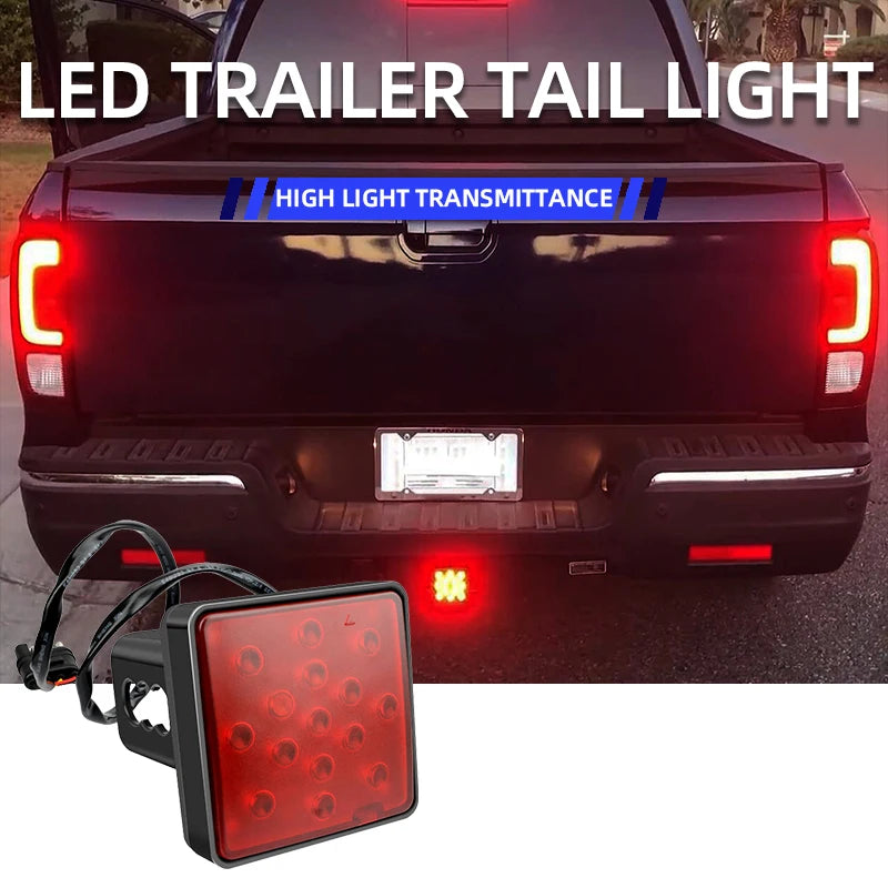 Altora Phantom 15-LED Tail Brake Light — Heavy-Duty Rear Signal Lamp (Red/Black Shell)