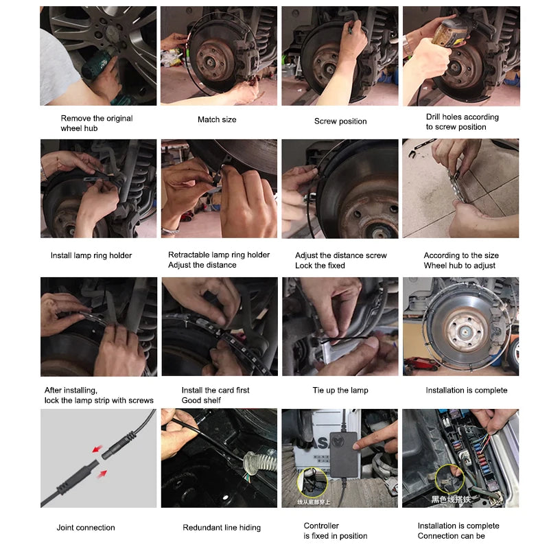 ALTORA “WHEEL RING DOMINATOR KIT” – 4-Piece RGB LED Hub & Rim Lighting System