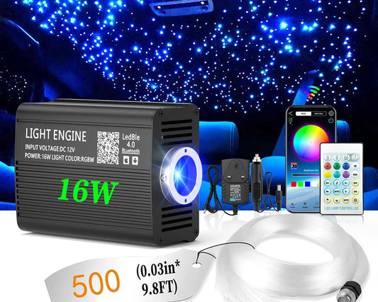 Altora Galaxy Skylight Pro — 16W Fiber Optic Star Ceiling Kit