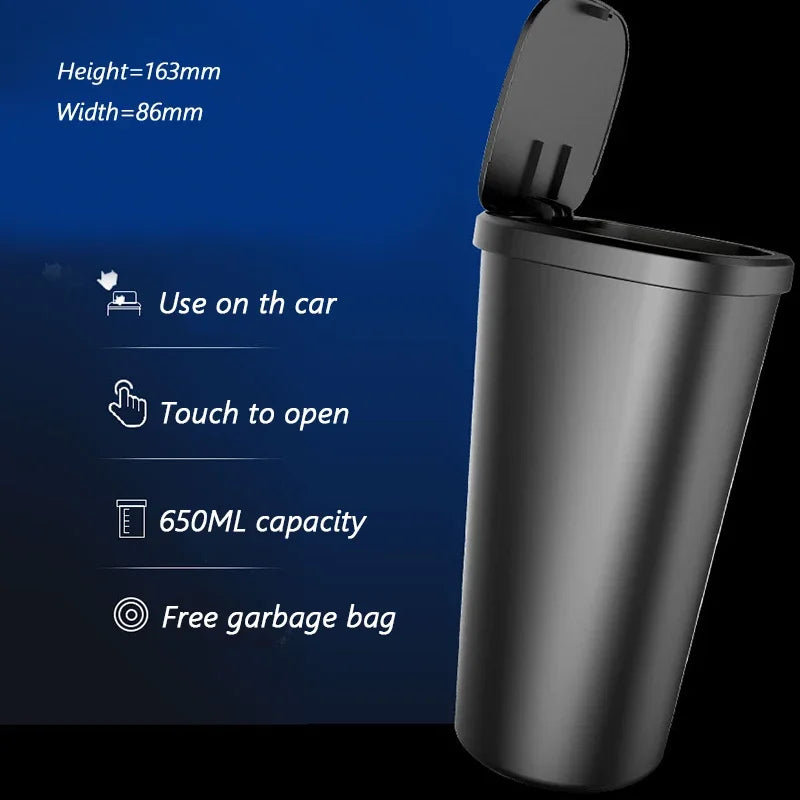 ALTORA CleanVault™ — Compact Car Trash Bin with Triple-Liner System
