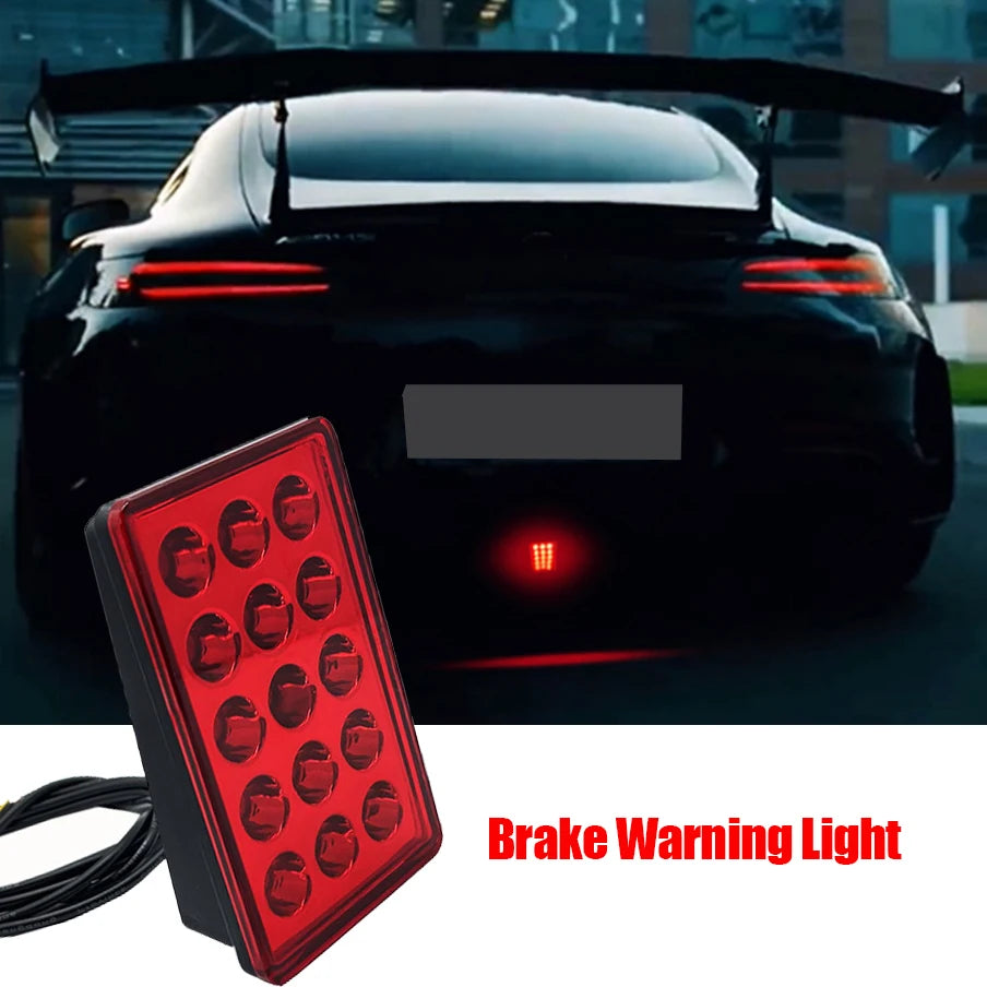 Altora Phantom F1 LED Brake Light — Dynamic Rear Flash Warning Lamp (Universal 12V)