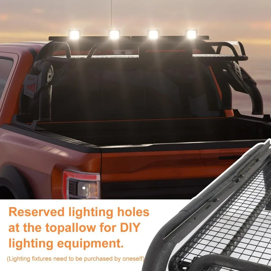 ALTORA Vortex Chase Rack Pro (Universal Adjustable Truck Roll Bar + Cargo Basket)