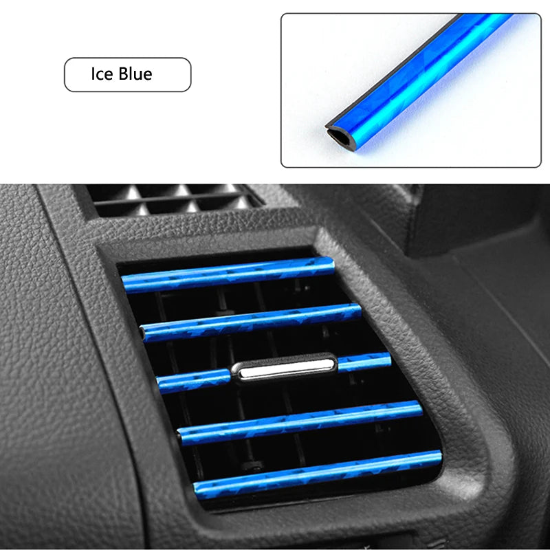 Altora AirBlade 10-Piece Vent Trim Kit — Universal U-Shaped Decorative Strips for Car Interiors