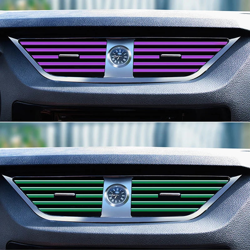 Altora AirBlade 10-Piece Vent Trim Kit — Universal U-Shaped Decorative Strips for Car Interiors